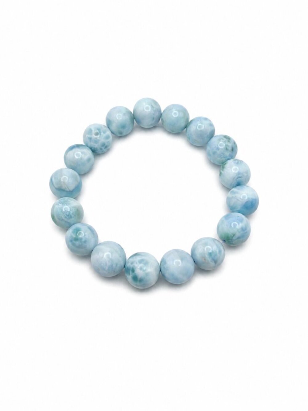 Larimar AAA Stretchy Bracelet 12.5mm